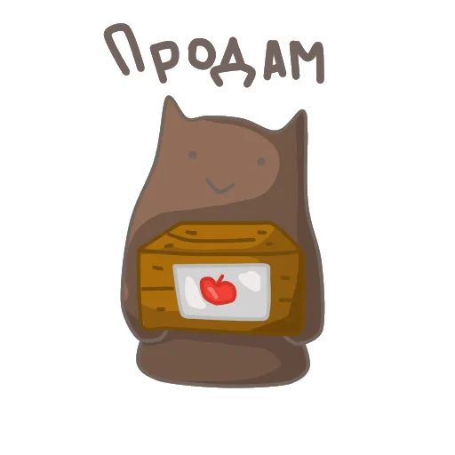 Sticker from the "Prostocraft коты" sticker pack