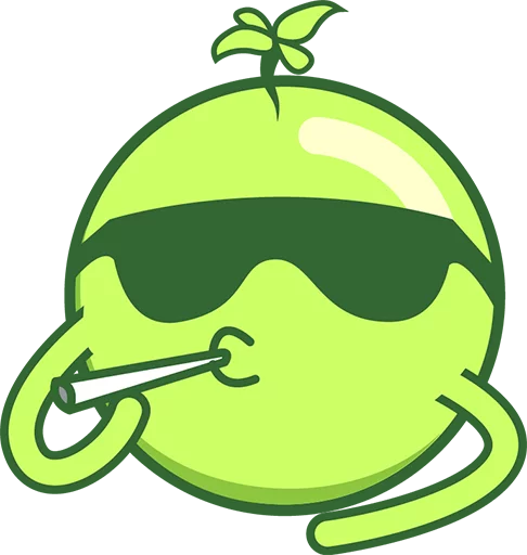 Sticker from the "weed" sticker pack