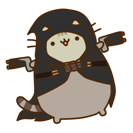 Стикер из набора "Pusheen Overwatch by Eckru"