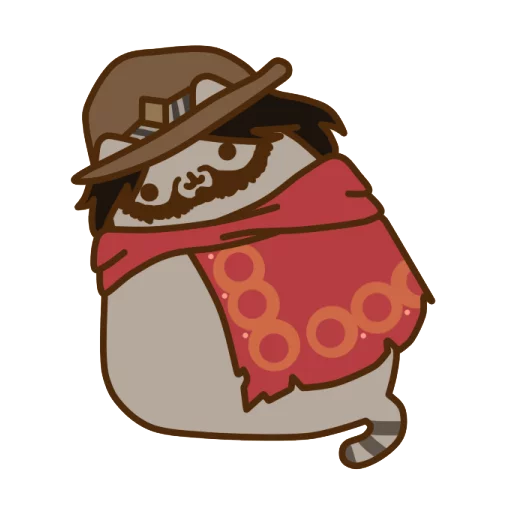 Sticker Pusheen Overwatch by Eckru