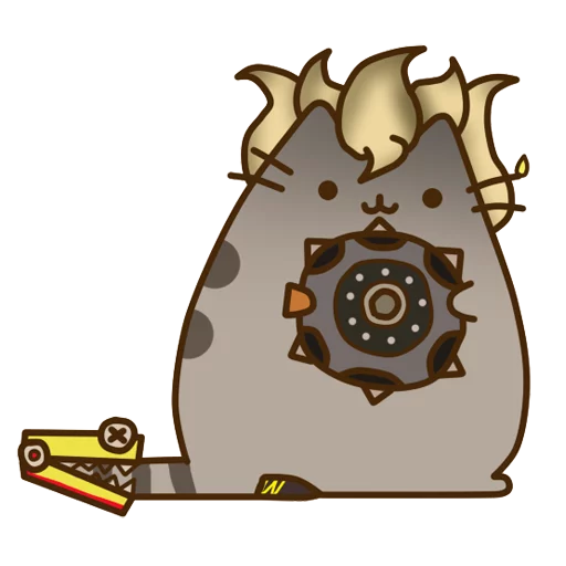 Стикер из набора "Pusheen Overwatch by Eckru"