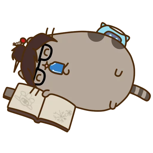 Стикер из набора "Pusheen Overwatch by Eckru"