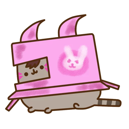 Стикер из набора "Pusheen Overwatch by Eckru"