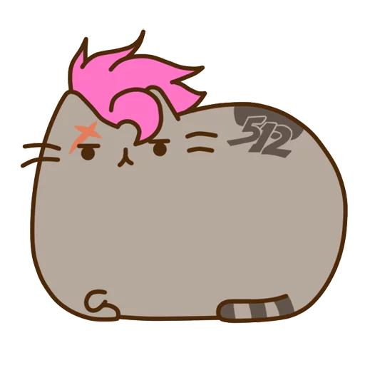 Стикер из набора "Pusheen Overwatch by Eckru"