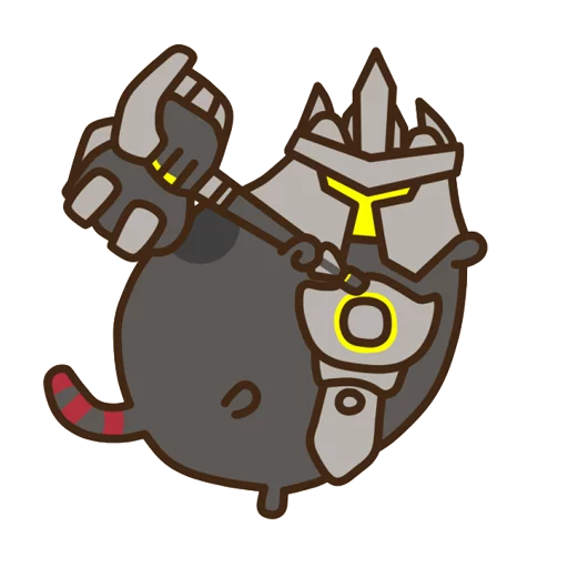 Стикер из набора "Pusheen Overwatch by Eckru"