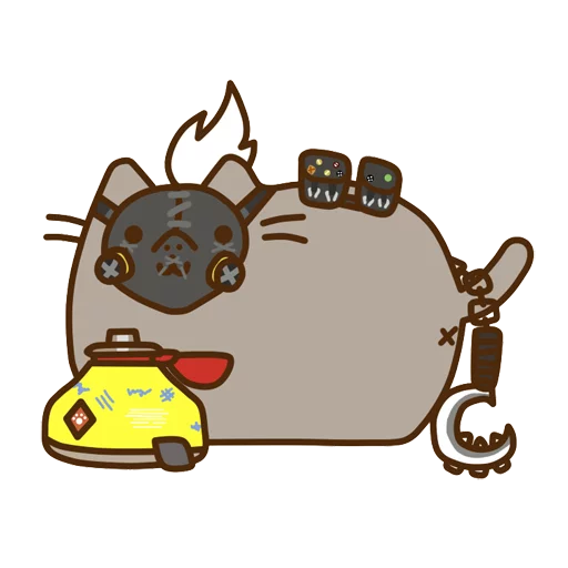 Стикер из набора "Pusheen Overwatch by Eckru"