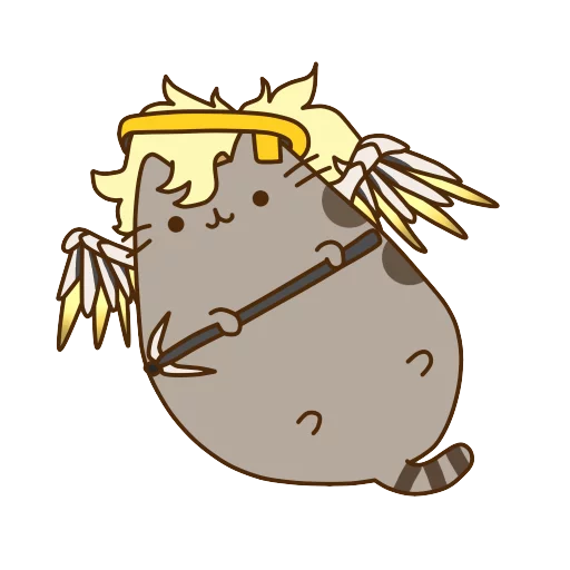 Стикер из набора "Pusheen Overwatch by Eckru"