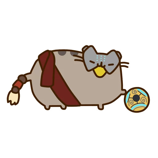 Стикер из набора "Pusheen Overwatch by Eckru"