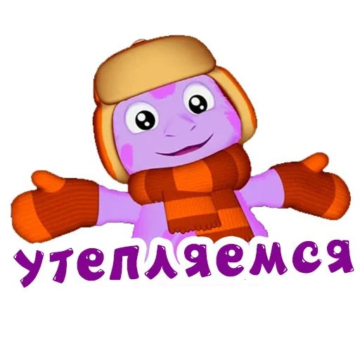 Sticker from the "Luntik" sticker pack