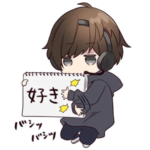 Sticker from the "menhera-kun" sticker pack