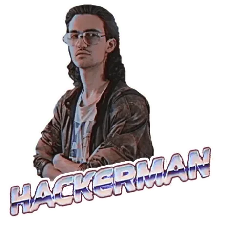 Sticker from the "kontrmera / hackerman" sticker pack