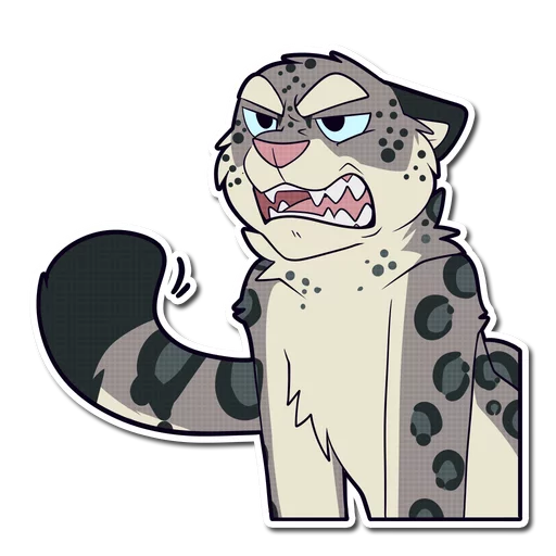 Sticker Snow Leopard