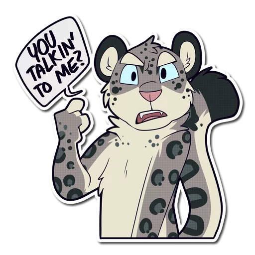 Sticker Snow Leopard