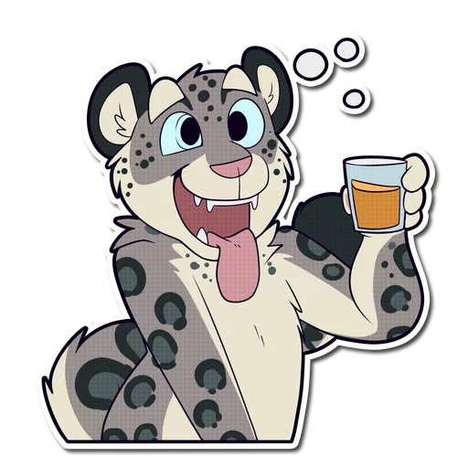 Sticker from the "Snow Leopard" sticker pack