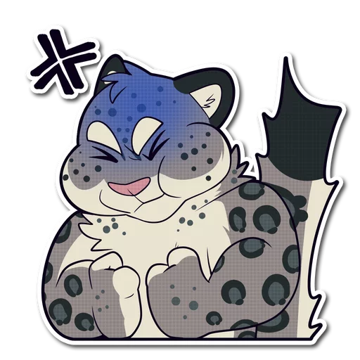 Sticker Snow Leopard