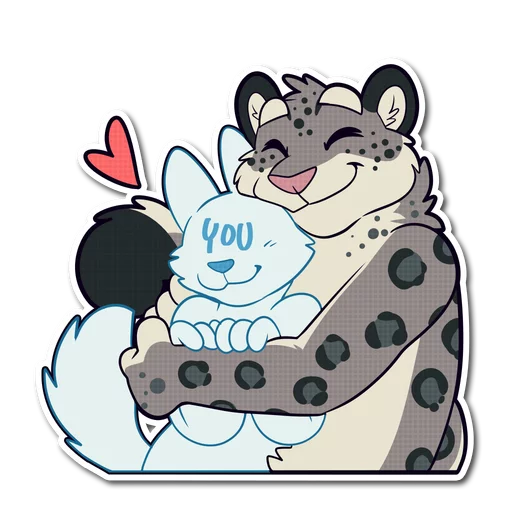 Sticker from the "Snow Leopard" sticker pack