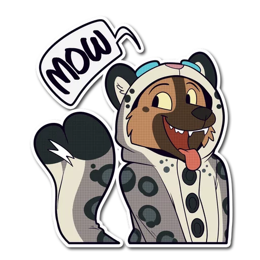 Sticker Snow Leopard