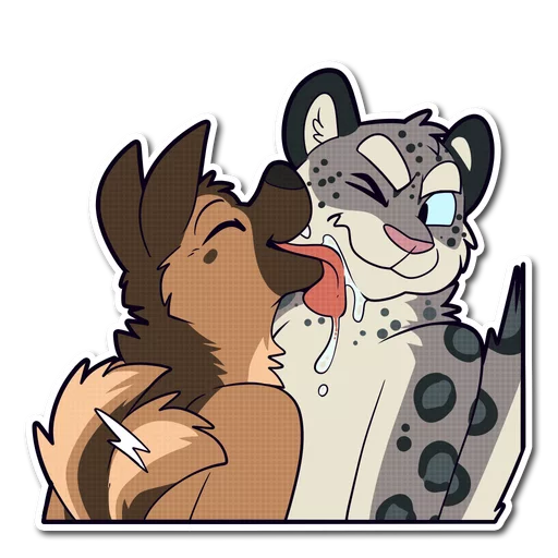 Sticker from the "Snow Leopard" sticker pack