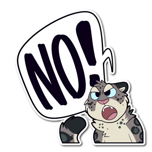 Sticker from the "Snow Leopard" sticker pack