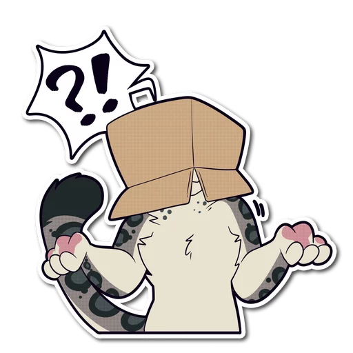 Sticker from the "Snow Leopard" sticker pack