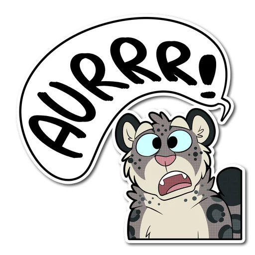 Sticker from the "Snow Leopard" sticker pack