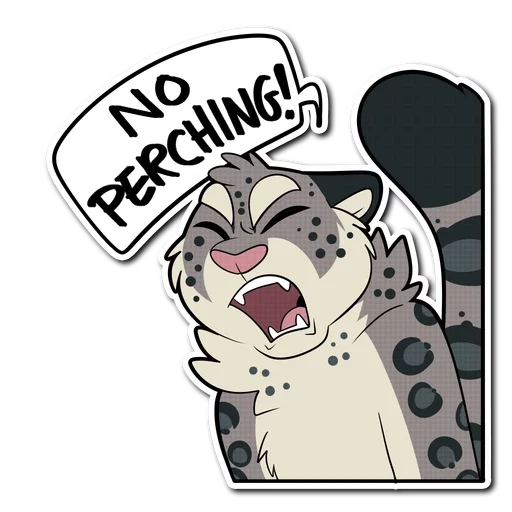 Sticker from the "Snow Leopard" sticker pack