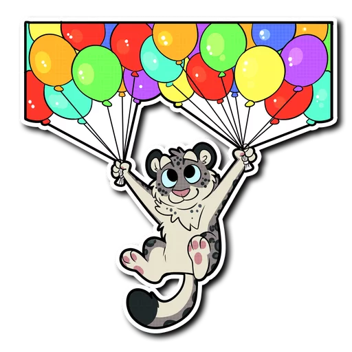 Sticker from the "Snow Leopard" sticker pack