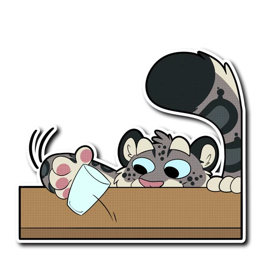 Sticker from the "Snow Leopard" sticker pack