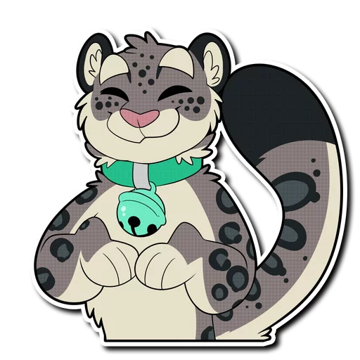 Sticker Snow Leopard