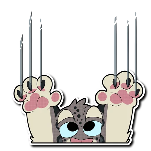 Sticker Snow Leopard