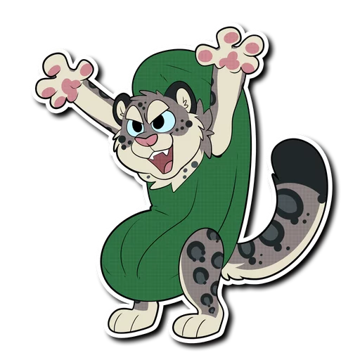 Sticker from the "Snow Leopard" sticker pack