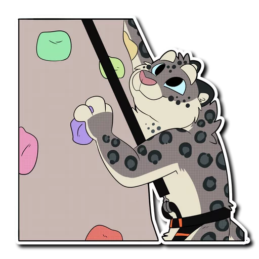 Sticker from the "Snow Leopard" sticker pack