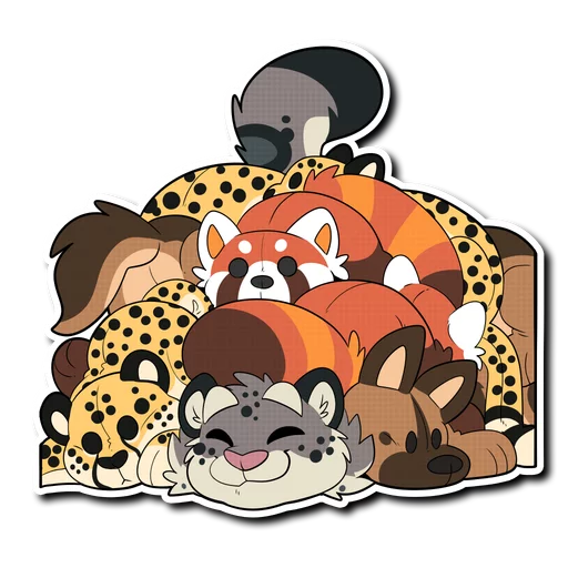 Sticker from the "Snow Leopard" sticker pack