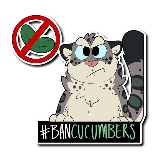 Sticker Snow Leopard