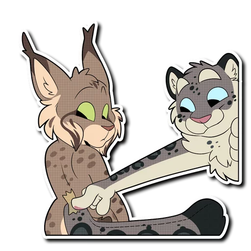 Sticker from the "Snow Leopard" sticker pack