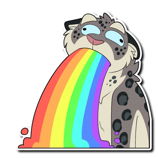 Sticker from the "Snow Leopard" sticker pack