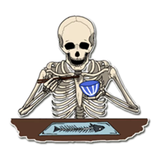 Sticker from the "Skeleton Bob / By OsmerOmar" sticker pack