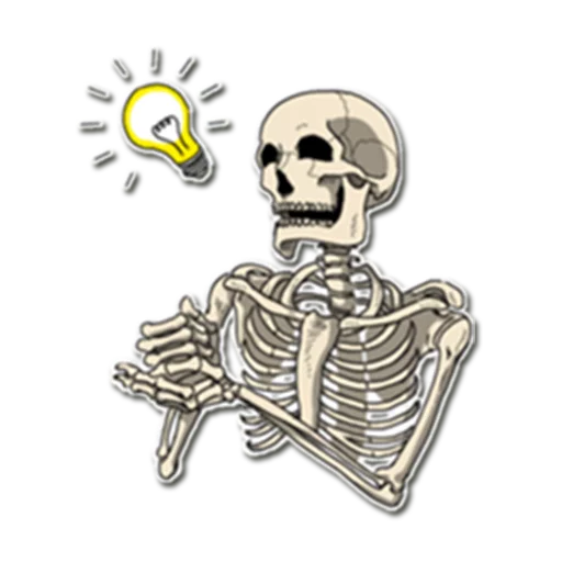 Sticker Skeleton Bob / By OsmerOmar