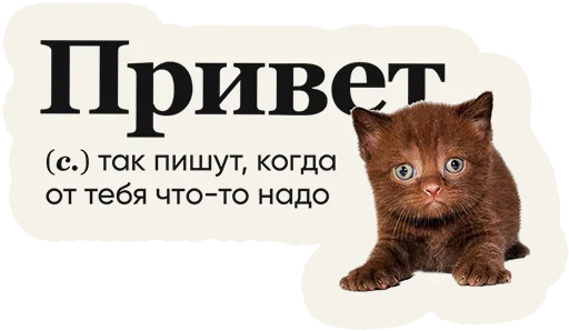 Sticker Слово дня