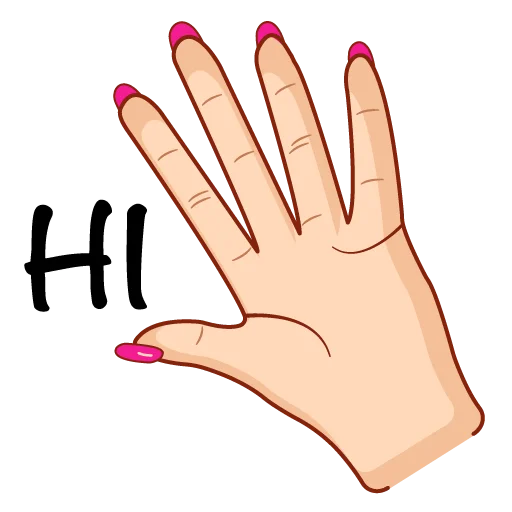 Sticker from the "Hands Signs" sticker pack