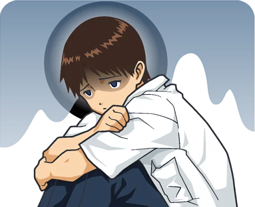 Sticker from the "EVANGELION" sticker pack