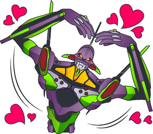 Sticker from the "EVANGELION" sticker pack