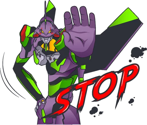 Sticker from the "EVANGELION" sticker pack