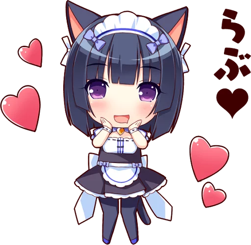 Sticker from the "NEKOMIMI PARADISE" sticker pack