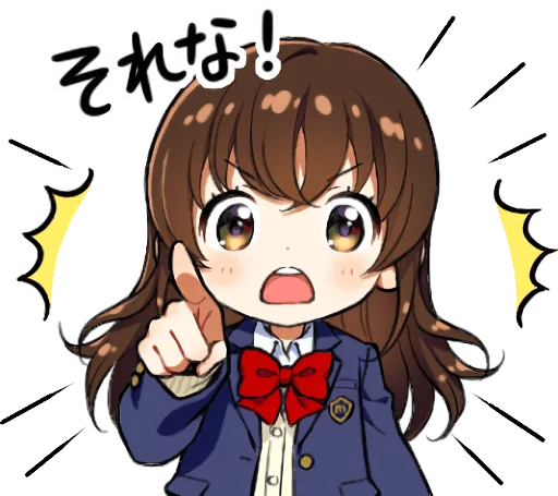 Sticker from the "School girl ~Blazer~" sticker pack