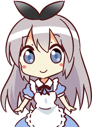 Sticker from the "CUTE GIRL Alice" sticker pack