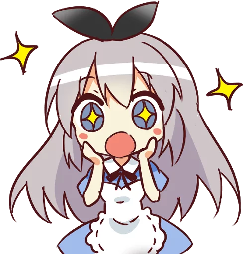 Sticker from the "CUTE GIRL Alice" sticker pack