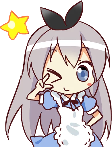 Sticker from the "CUTE GIRL Alice" sticker pack