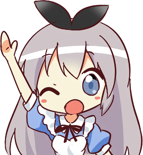 Sticker from the "CUTE GIRL Alice" sticker pack