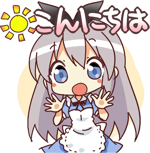 Sticker from the "CUTE GIRL Alice" sticker pack